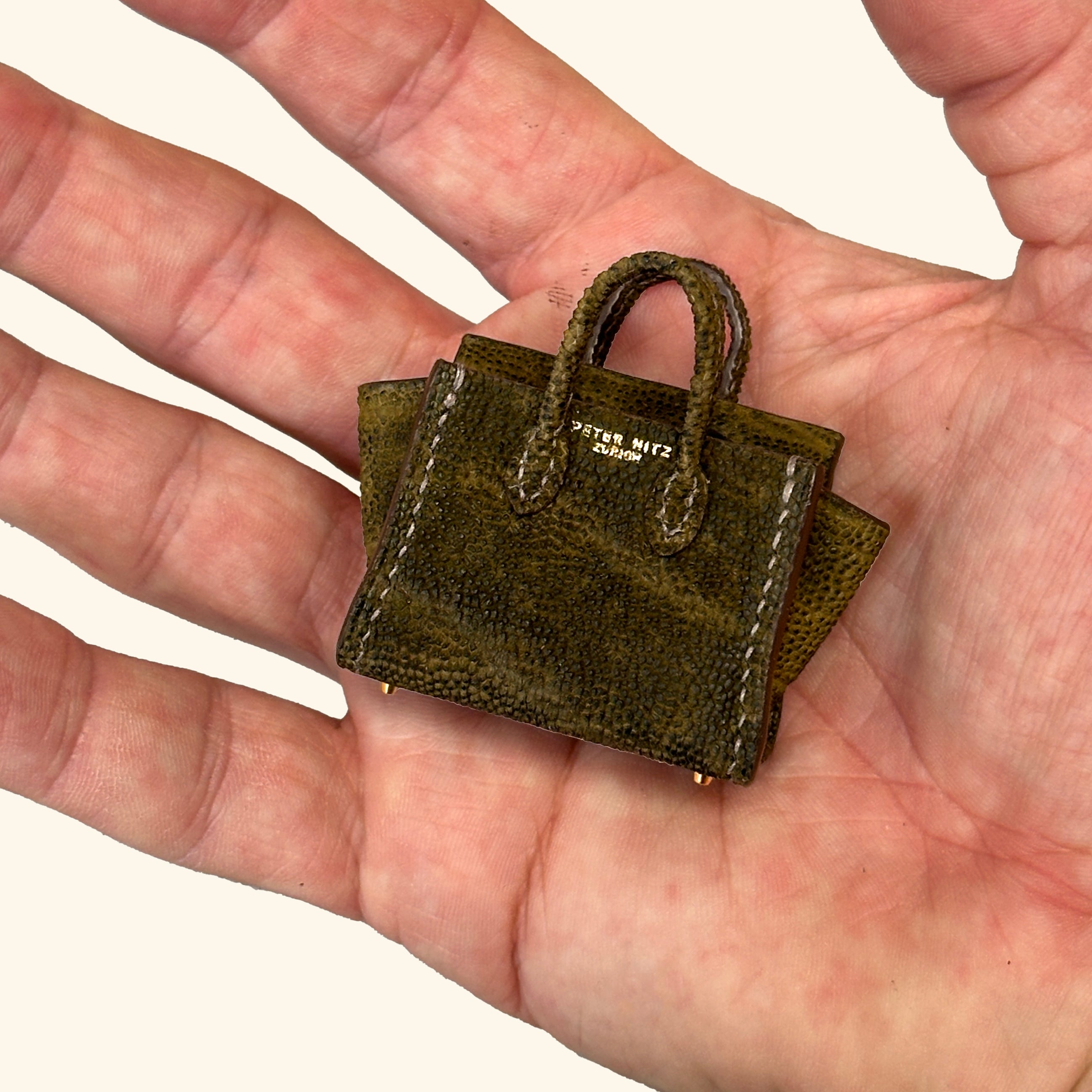 Micro Dream Bag in Olive Elephant