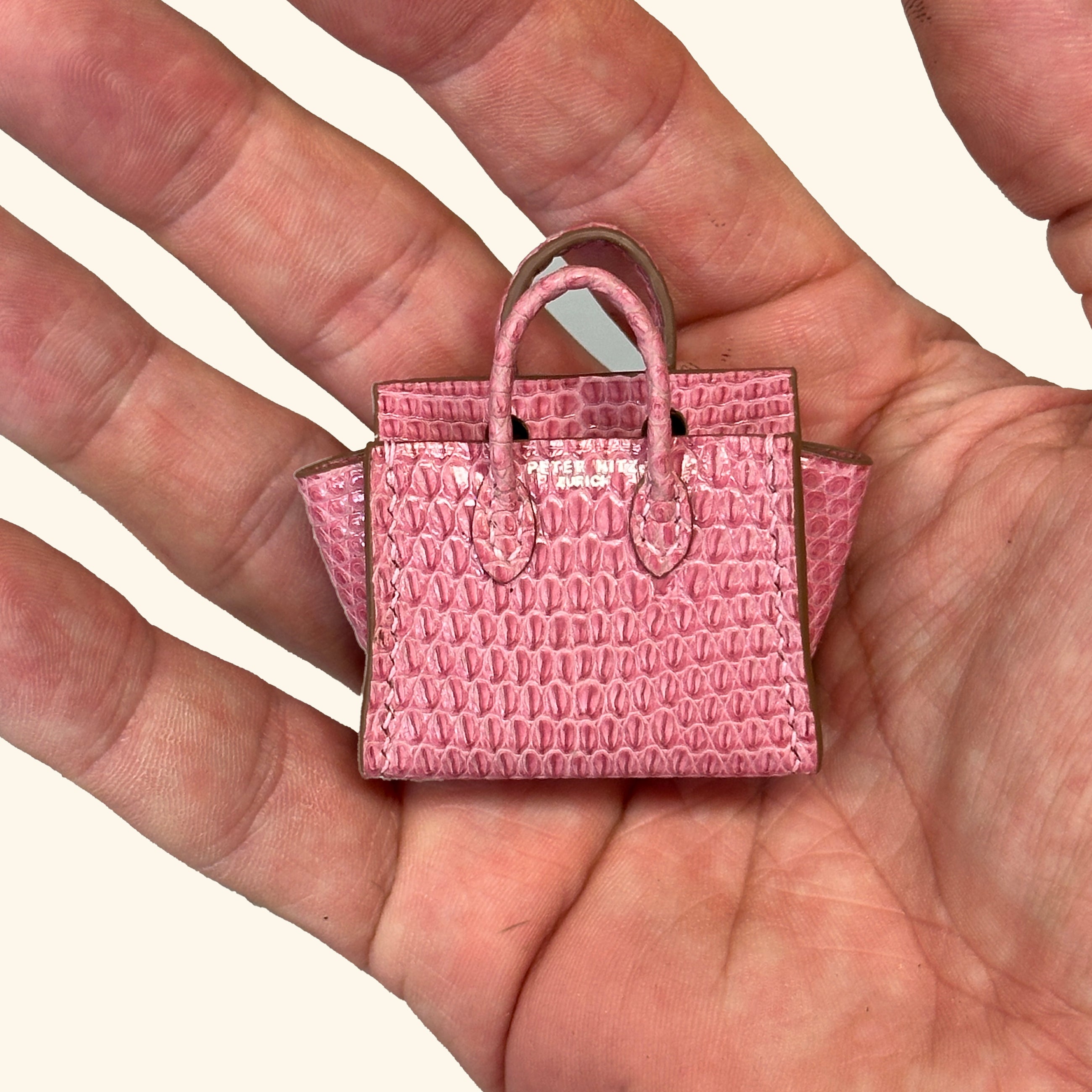 Micro Dream Bag in Pink Lizard