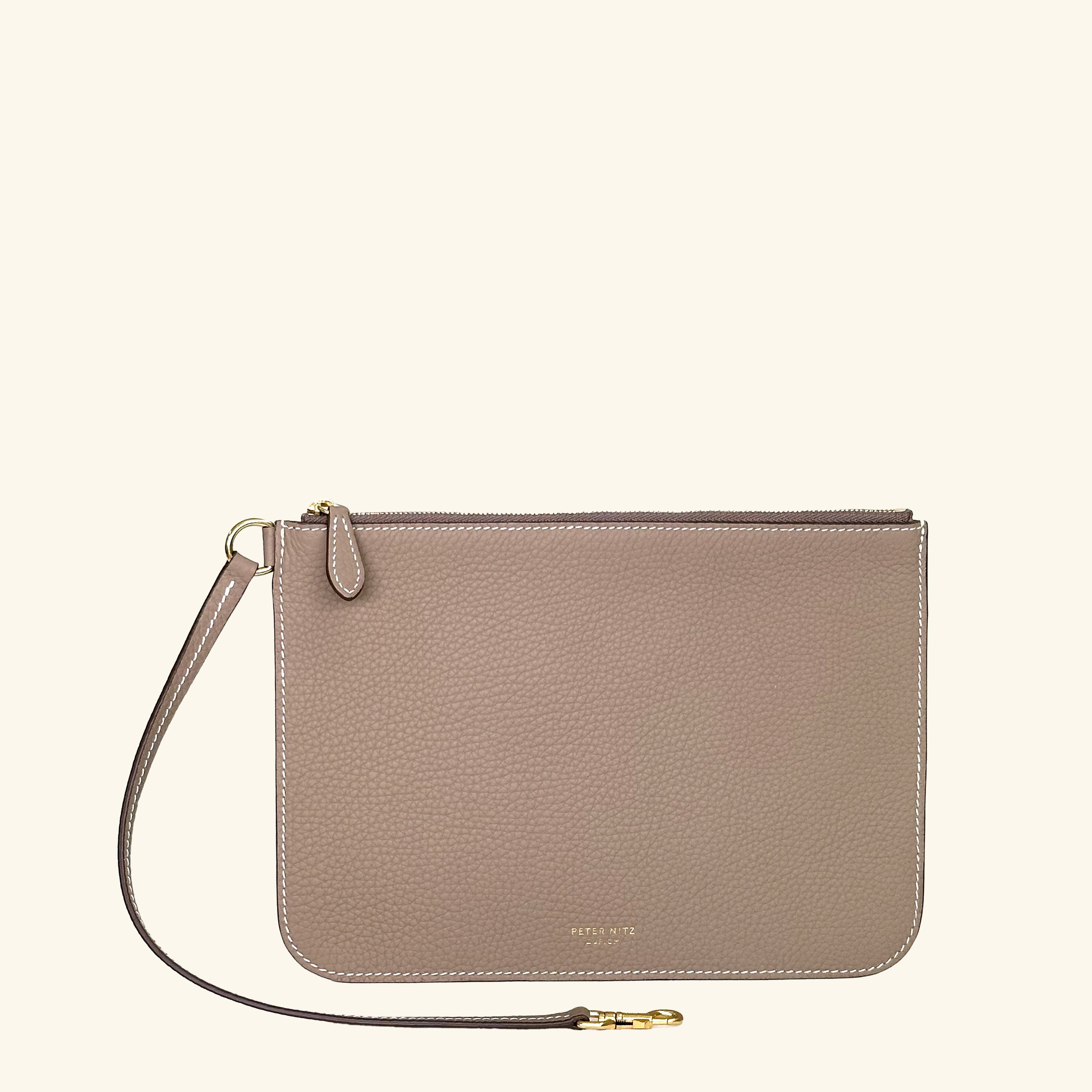 Large Zip Pouch in Geneva Calf
