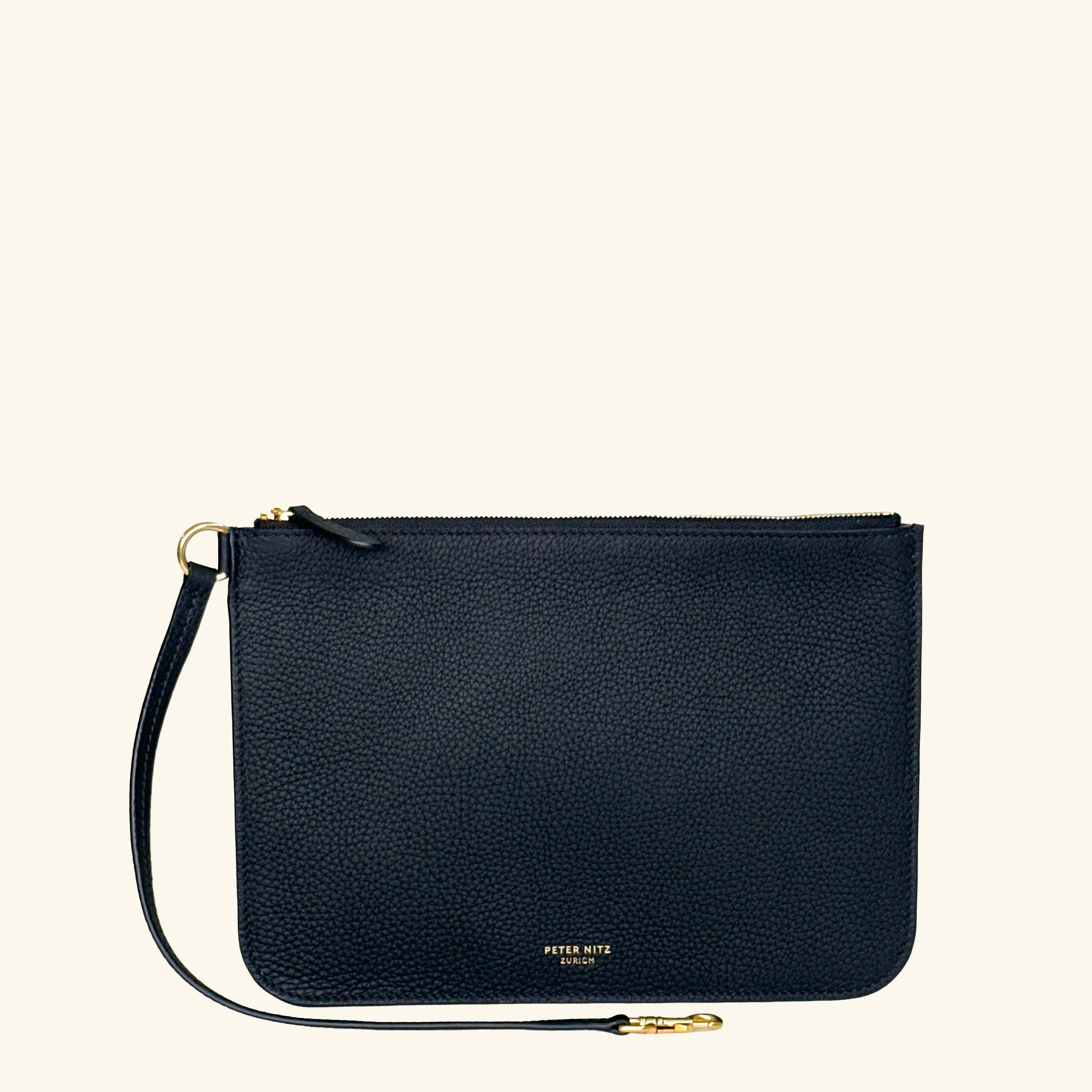 Large Zip Pouch in Geneva Calf