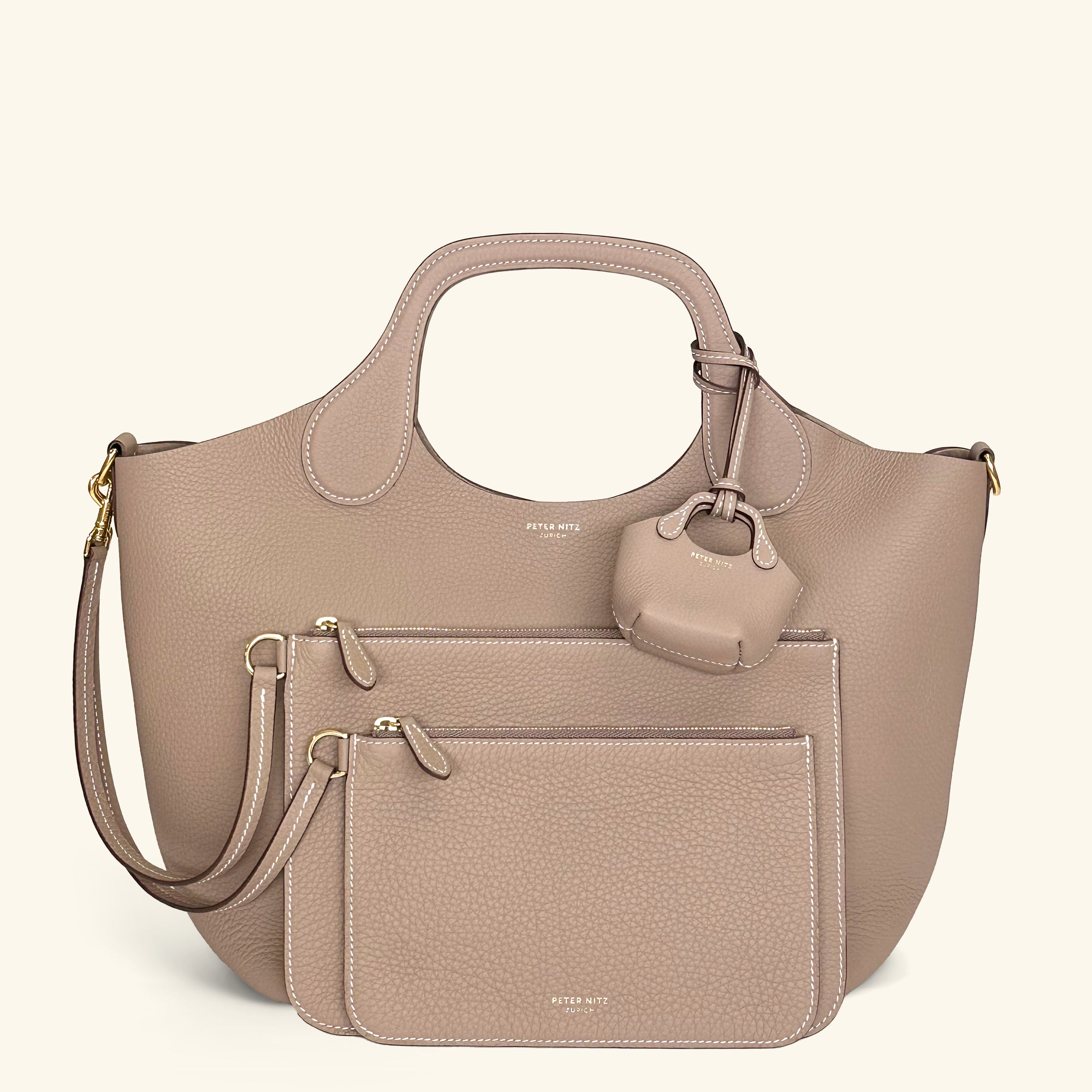 Large Zip Pouch in Geneva Calf