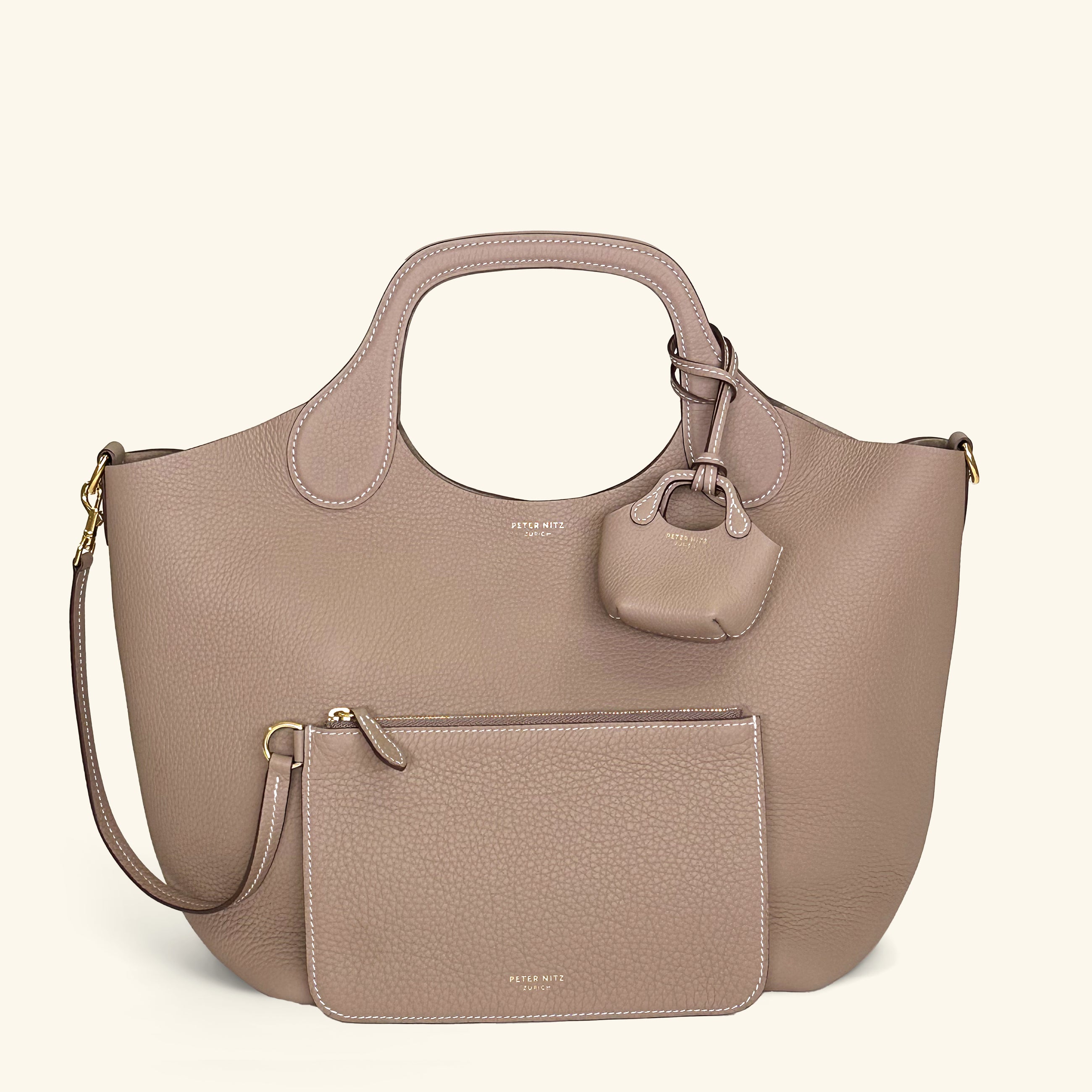 Large Zip Pouch in Geneva Calf