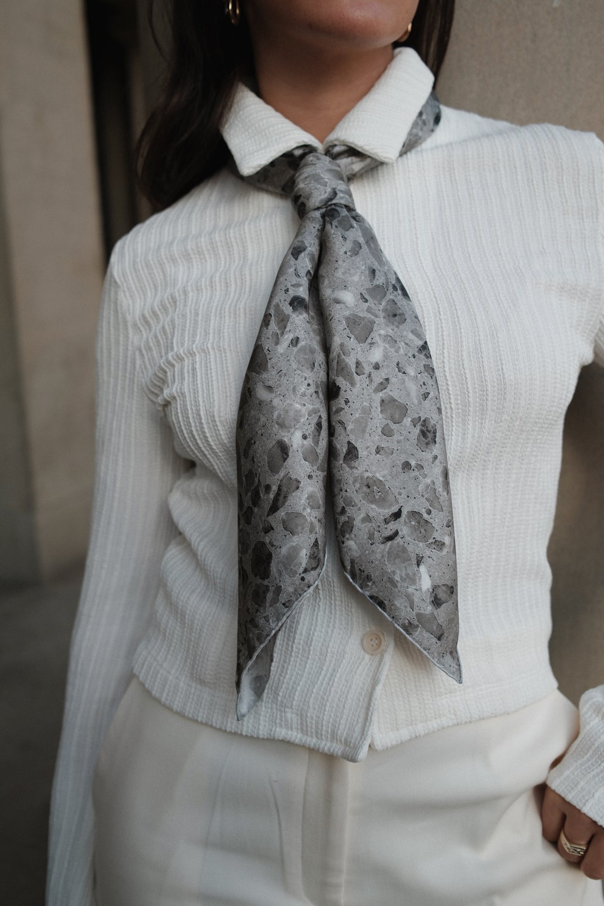 Terrazzo Silk Scarves