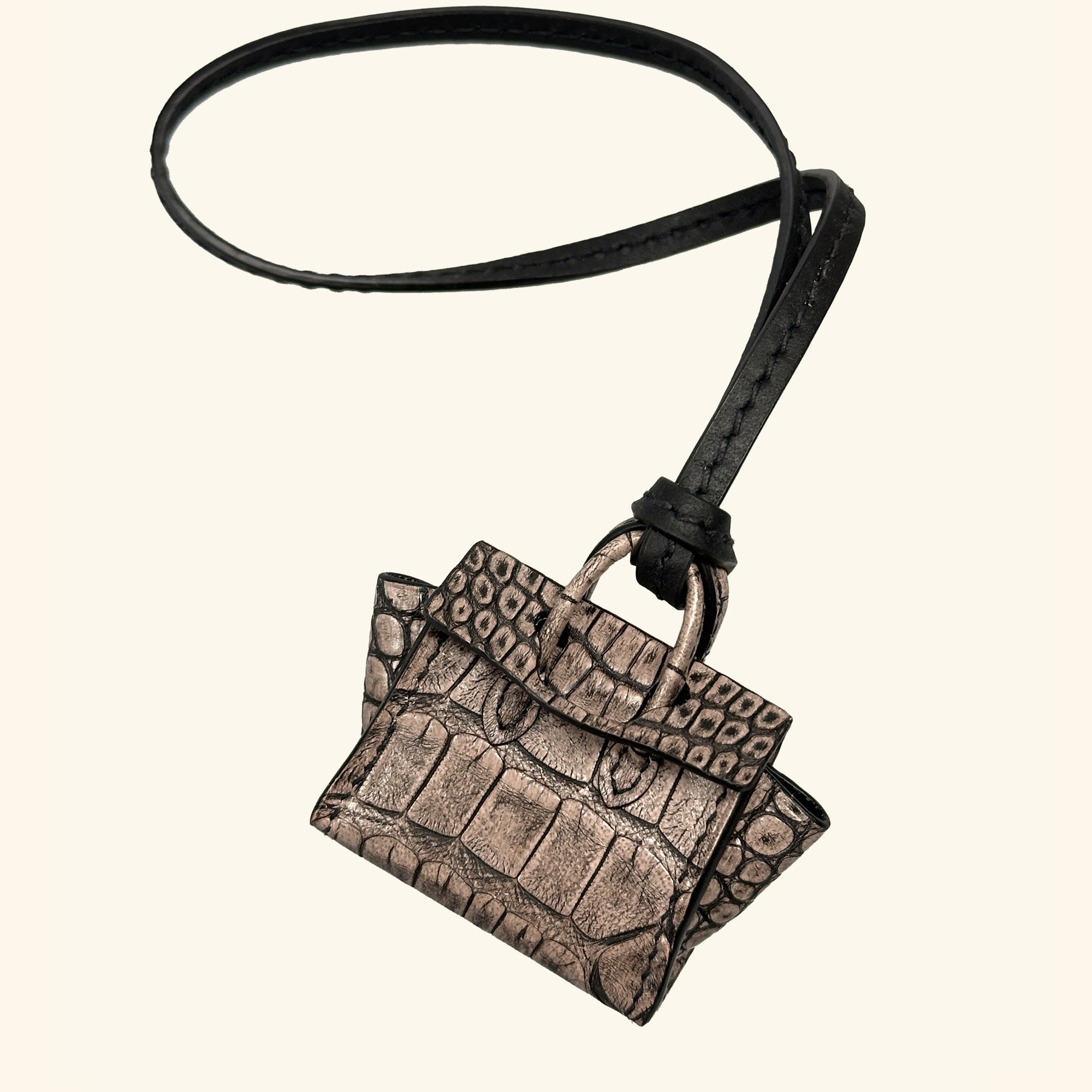 Micro Dream Bag in Antique Mauve Alligator