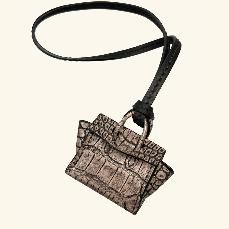 Micro Dream Bag in Antique Mauve Alligator