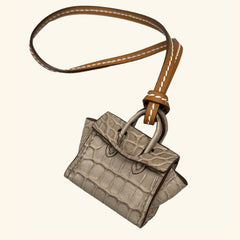 Micro Dream Bag in Taupe Alligator