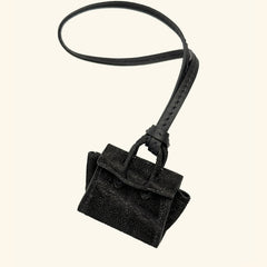 Micro Dream Bag in Black Velvet Elephant