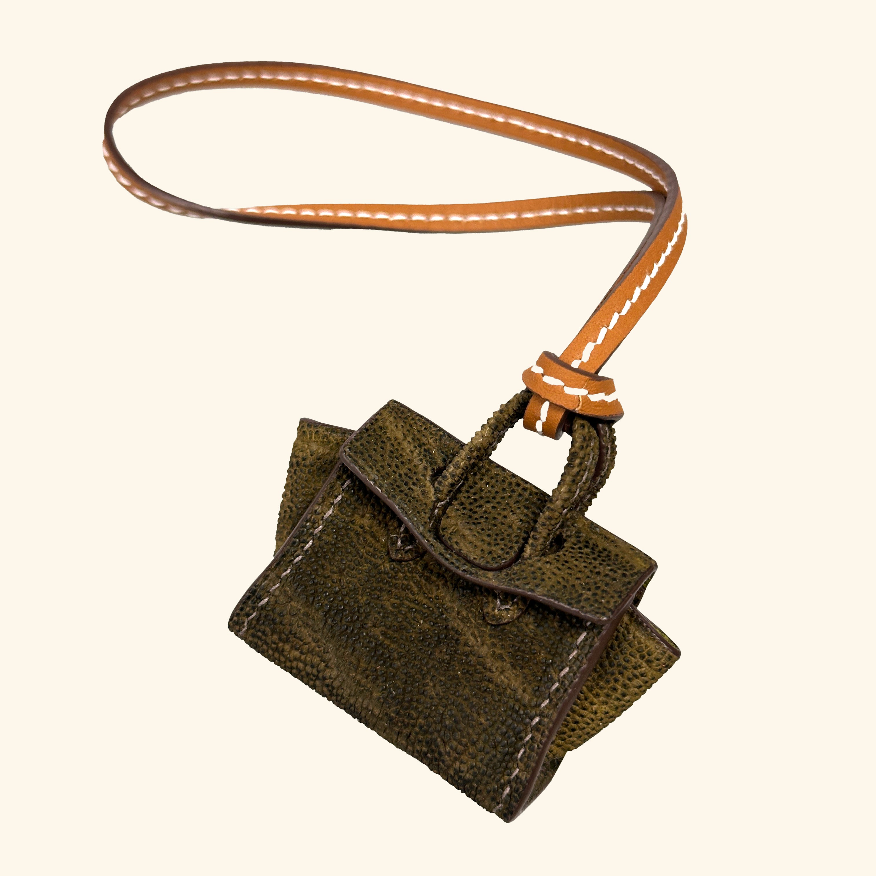 Micro Dream Bag in Olive Elephant | Peter Nitz
