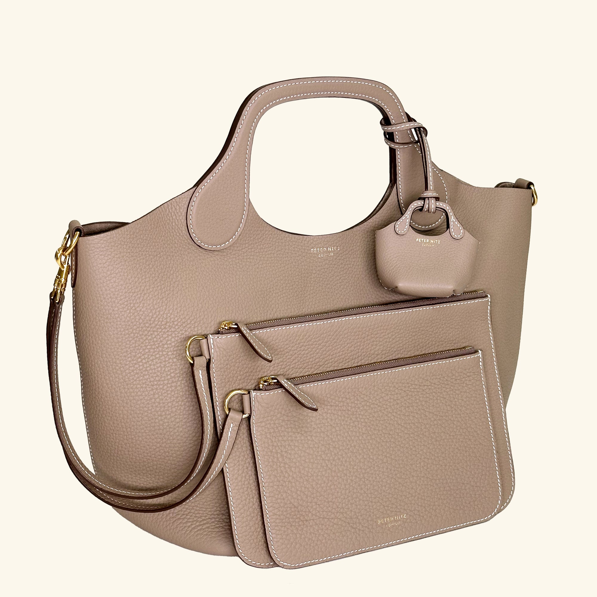Small Zip Pouch in Geneva Calf