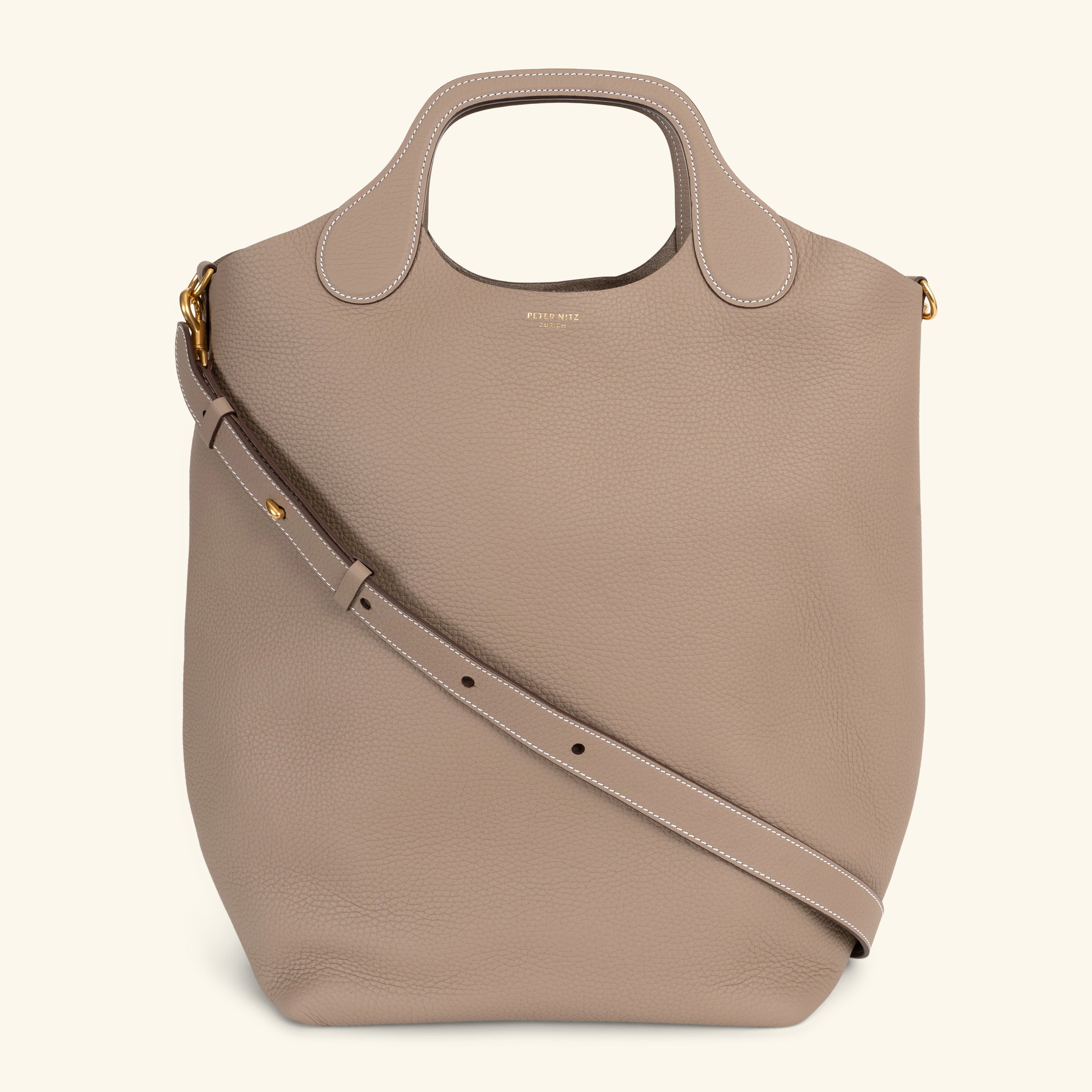 Vertical Libby Tote in Geneva Calf